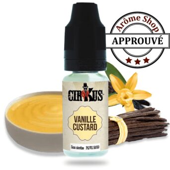 VANILLE CUSTARD 10 ML - CIRKUS BY VDLV VINCENT DANS LES VAPES - E-LIQUIDE GOURMAND 10ML