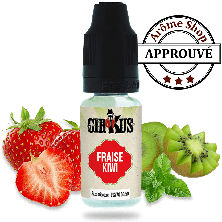 FRAISE KIWI 10 ML - CIRKUS By VDLV - E-LIQUIDE 10ML - FRUITS ROUGE
