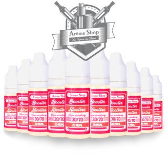 PACK DE 10 BOOSTERS 30/70 PG/VG - AROME SHOP