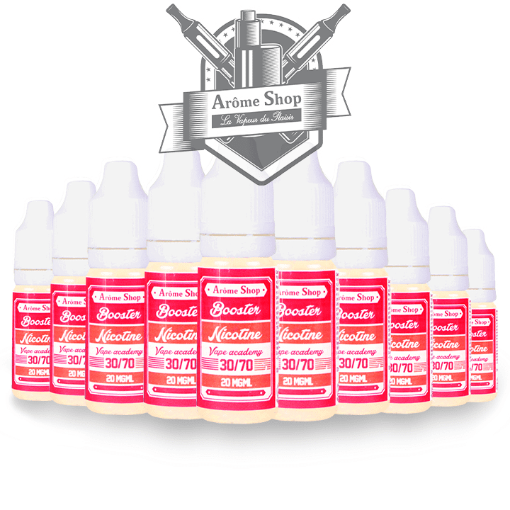 PACK DE 10 BOOSTERS 30/70 PG/VG - AROME SHOP