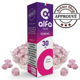VIOLETTE 10 ML - ALFALIQUID - E-LIQUIDE 10ML BONBON GOURMAND
