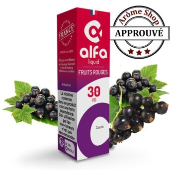 CASSIS 10 ML - ALFALIQUID - E-LIQUIDE 10ML FRUITS ROUGE FRUITÉ