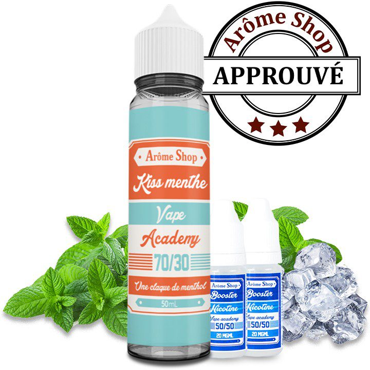 KISS MENTHE 50 ml + 2 BOOSTER (6MG)