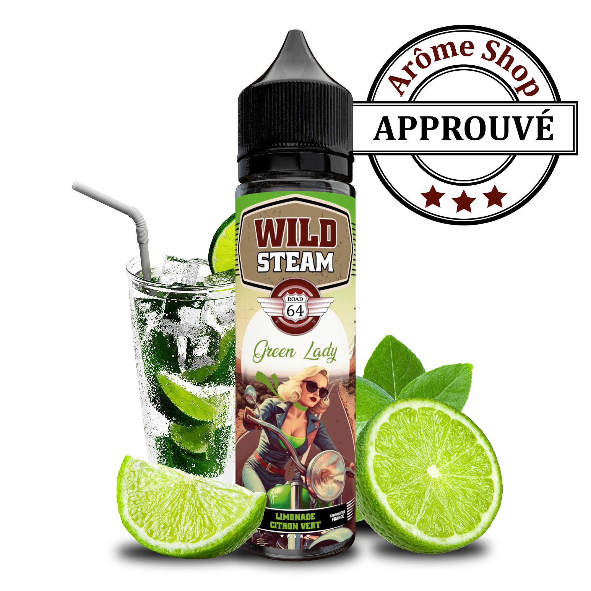 GREEN LADY - WILD STEAM By ARÔME SHOP - 50 ML