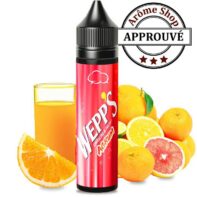 Saveurs dominantes : Soda pétillant, agrumes et glaçons. C'est la pause fraîcheur avec le WEPP'S AGRUM, lâchez prise pour un soda pétillant aux notes d'agrumes tel qu'un pamplemousse bien savoureux mais pas que. 50/50 : PG/VG Fabriqué en France pour ELIQUID FRANCE.