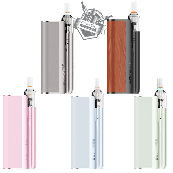 La WENAX M STARTER, est proposée par GEEKVAPE, le kit est composé d'un pod de 400 mAh et d'une Powerbank de 2 500 mAh pour une autonomie totale de  2 900 mAh. La contenance de ce pod pratique est ultra simple à utiliser, est de 2 ml, est propose une puissance de 16 W pour un tirage serré. 