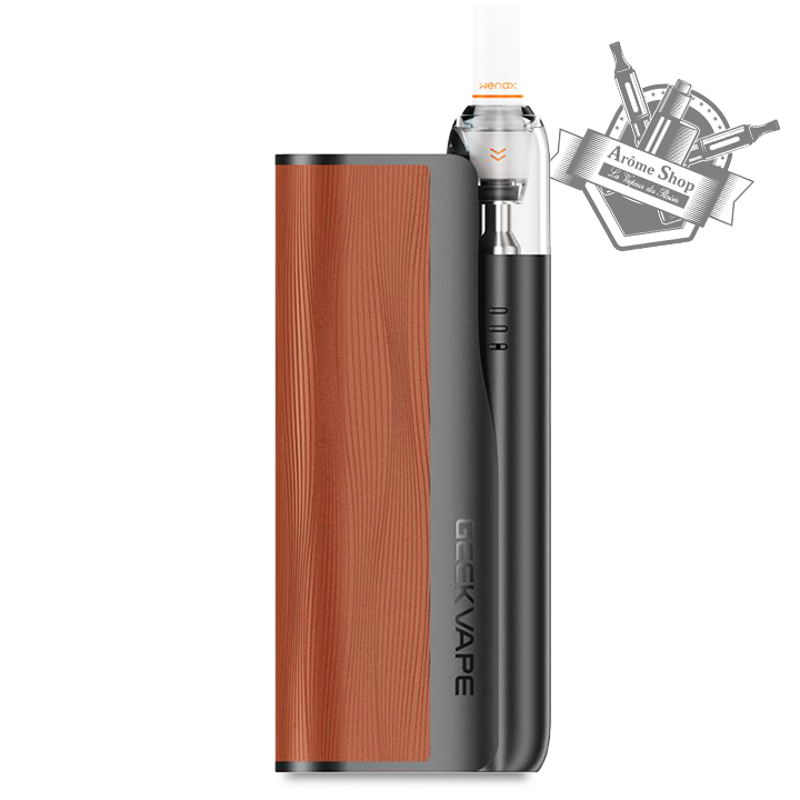 La WENAX M STARTER, est proposée par GEEKVAPE, le kit est composé d'un pod de 400 mAh et d'une Powerbank de 2 500 mAh pour une autonomie totale de  2 900 mAh. La contenance de ce pod pratique est ultra simple à utiliser, est de 2 ml, est propose une puissance de 16 W pour un tirage serré. 
