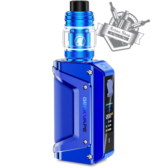 Le kit LGEND 3, proposé par GEEKVAPE, est un kit composé d'une box solide, double accus*, pouvant accueillir 2 accus en 18650* offrant une puissance de 200 W. Les kit est composé également d'un clearomiseur Z FLI, doté d'une contenance de 5.5 ml, avec une remplissage facile par le haut pour une utilisation en DL (inhalation directe).  *Accus non fournis