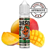 Saveurs dominantes : Mangue et ingrédient mystère. Déguster le CURSED MANGO chez KJUICE, pour une mangue juteuse associée une une saveurs mystère qui ne vous surprendra. 40/60 : PG / VG. Fabriqué en France par LIQUIDEO.