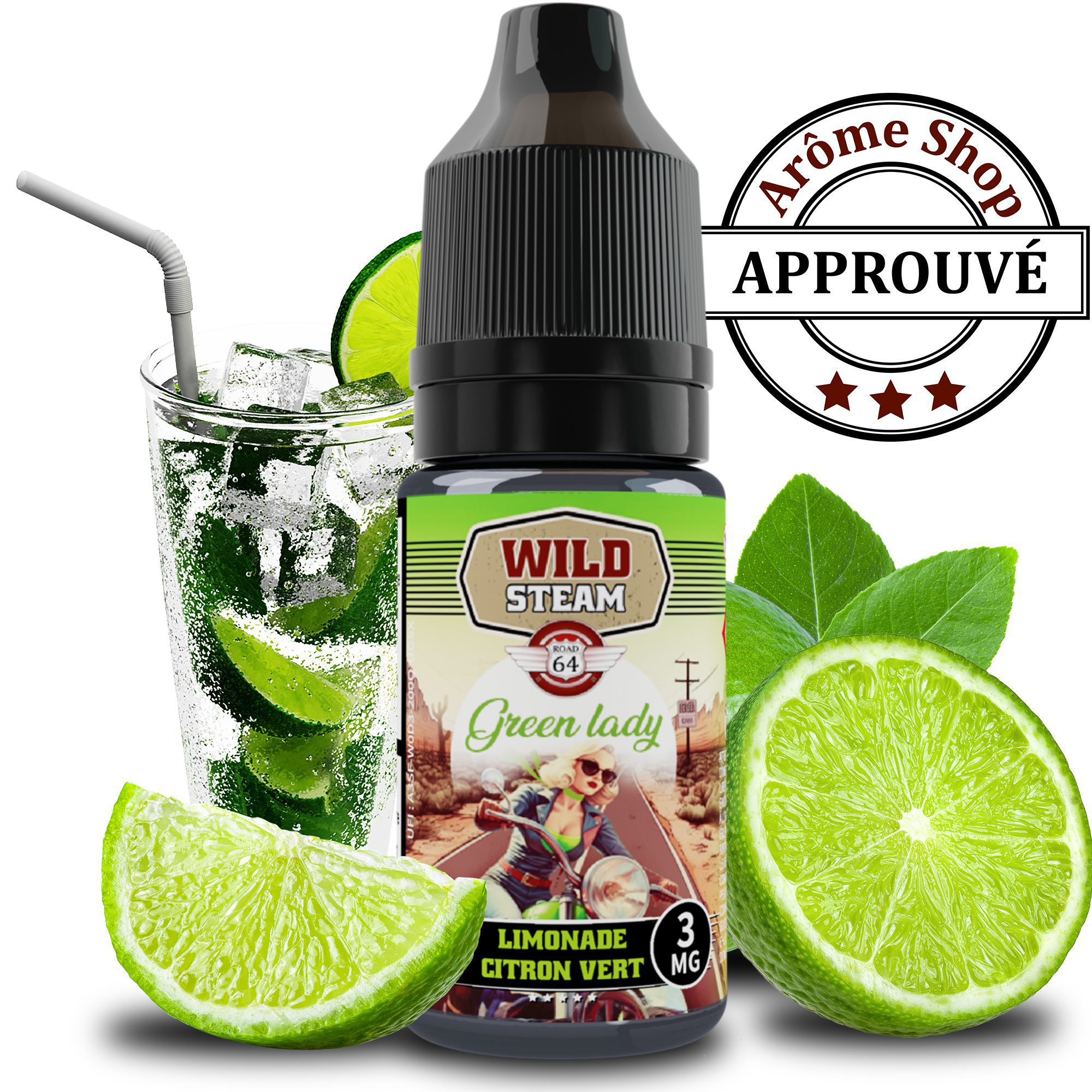 GREEN LADY - WILD STEAM By ARÔME SHOP - 10 ML