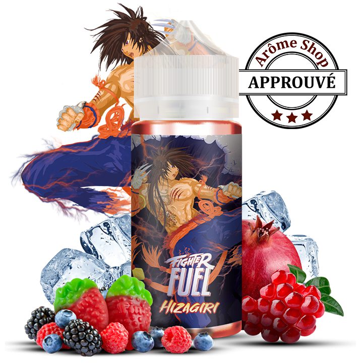 HIZAGIRI 100 ML ﻿ Séparateur ﻿ FIGHTER FUEL ﻿ Séparateur ﻿ E.LIQUIDE FRUITÉ FRAIS 💨