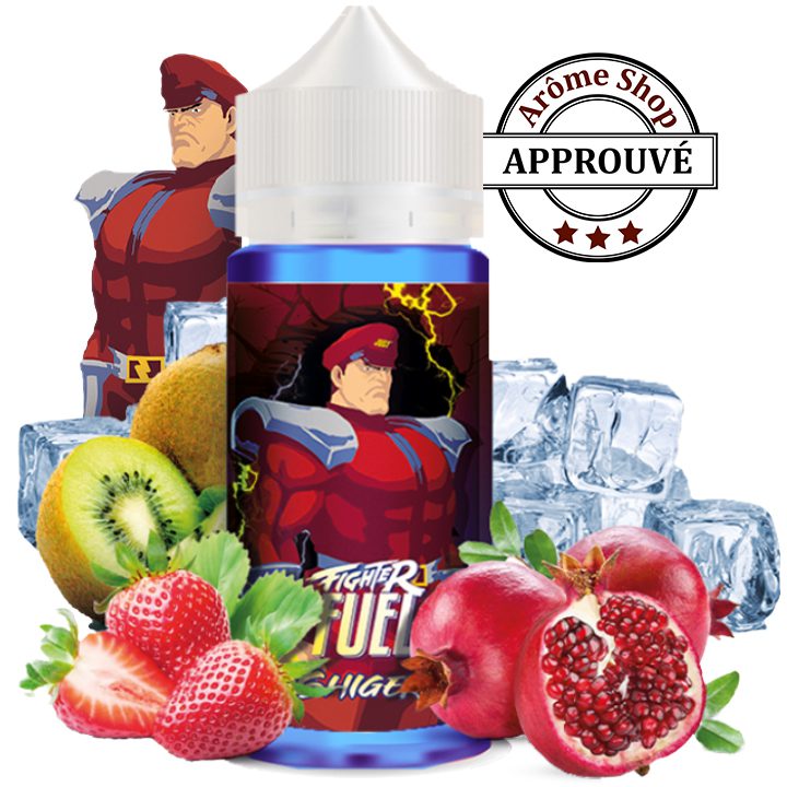 SHIGERI 100 ML ﻿ ﻿ FIGHTER FUEL ﻿ Séparateur ﻿ E.LIQUIDE FRUITÉ FRAIS