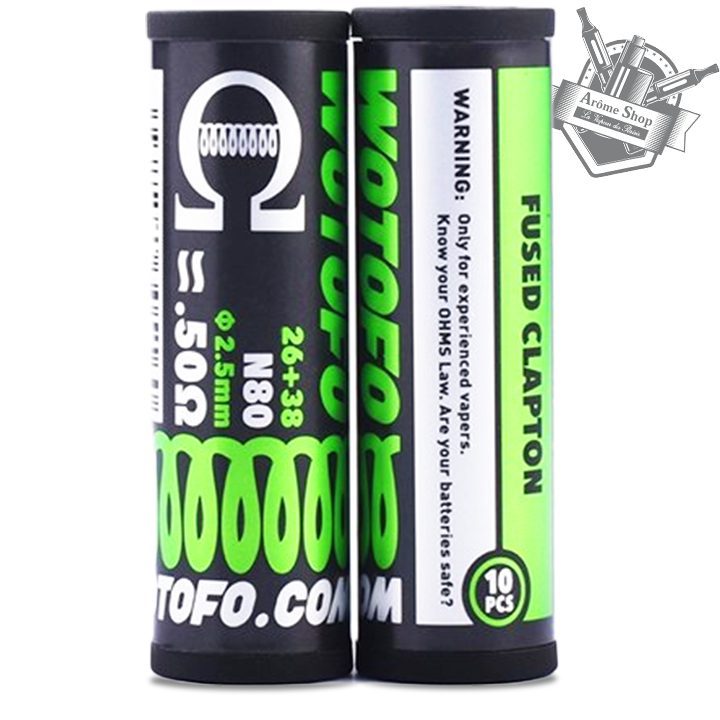 COILS FUSED CLAPTON - WOTOFO - RECONSTRUCTIBLE