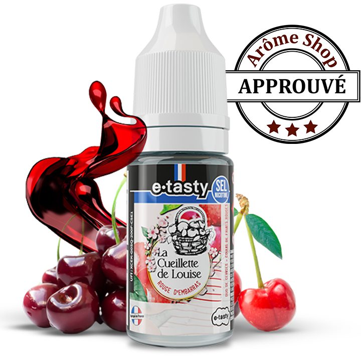 ROUGE D' EMBARRAS CUEILLETTE DE LOUISE By E-TASTY e.liquide SEL de nicotine 10 ml 💨