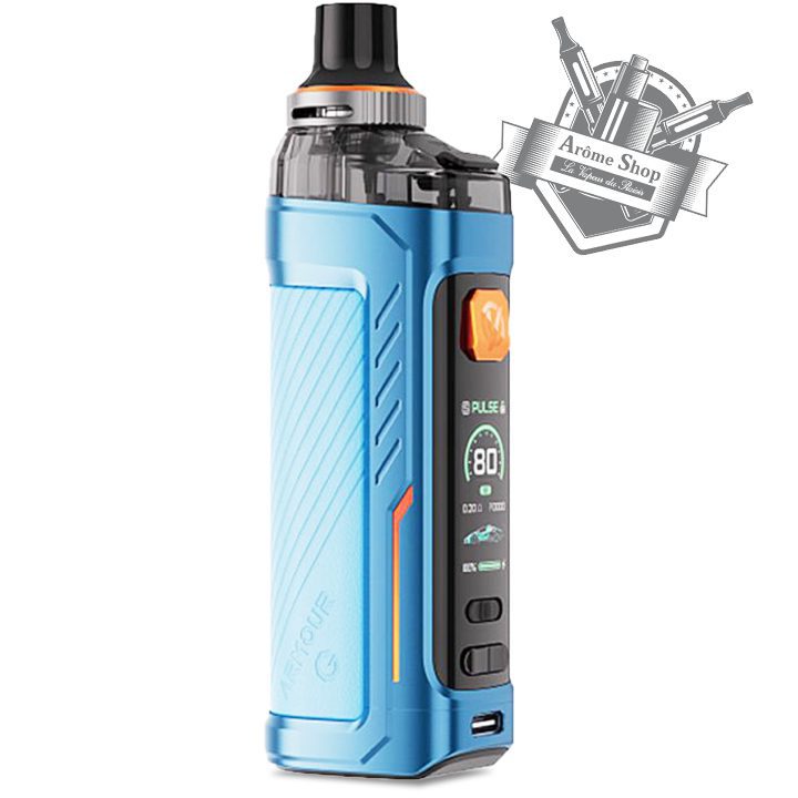 KIT ARMOUR G MTL VAPORESSO BLUE - BLEU KIT POD VAPOTE CIGARETTE ÉLECTRINQUE SMART DÉBUTANT 80 W
