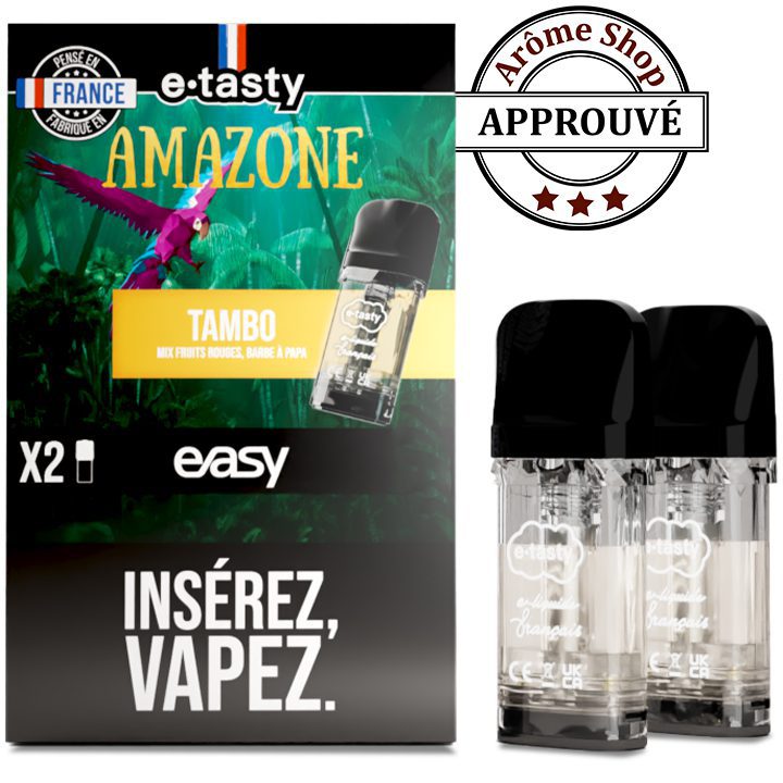 TAMBO - RECHARGE EASY AMAZONE By E-TASTY FRUIT ROUGE💨