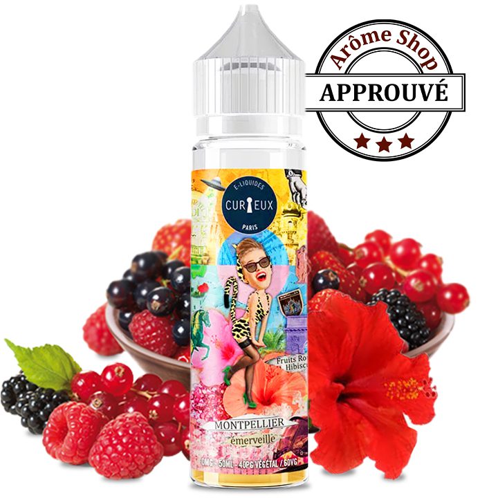 MONTPELLIER 50ml HEXAGONE By CURIEUX FRUITS ROUGES 💨