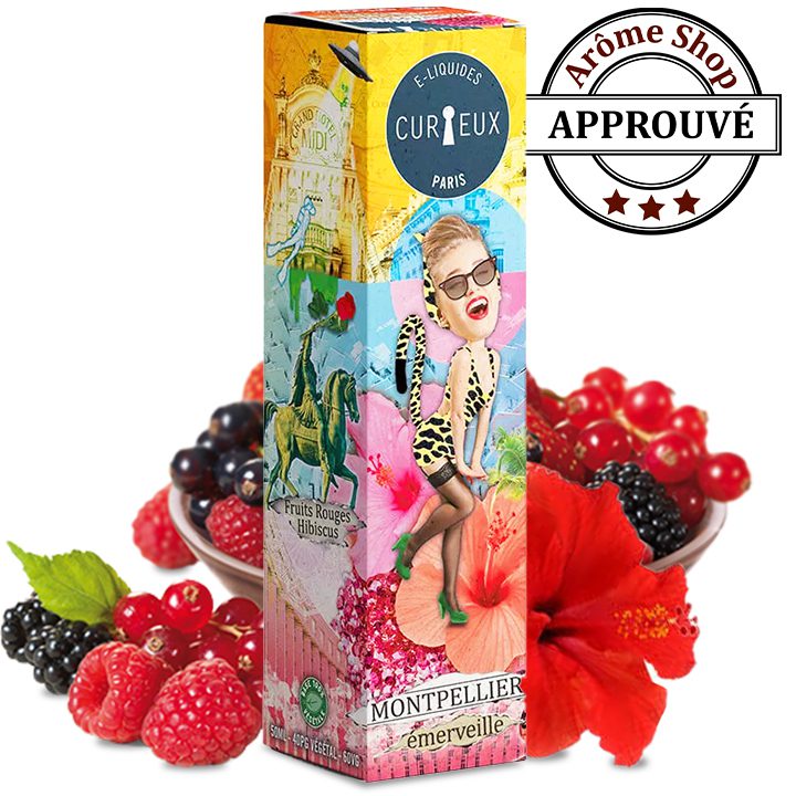 MONTPELLIER 50ml HEXAGONE By CURIEUX FRUITS ROUGES 💨
