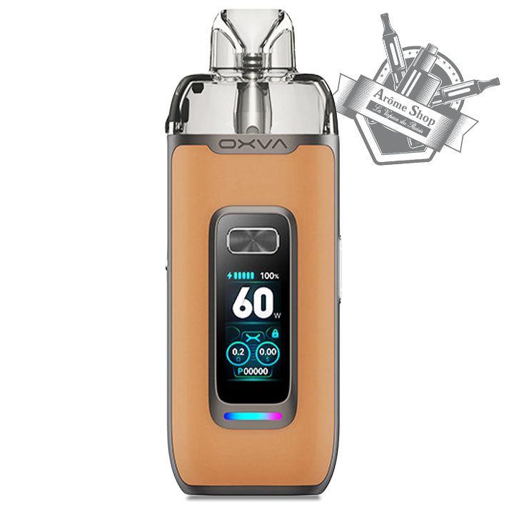 KIT VPRIME OXVA LES PODS CARTOUCHES MTL & RDL 💨 brown leather bronze