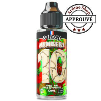 NUMBERS 10 100 ML E-TASTY E.LIQUIDE SAVEUR FRUITÉ 💨