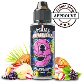 NUMBER 9 100 ML NUMBERS par E.TASTY E-LIQUIDE FRUITÉ 💨