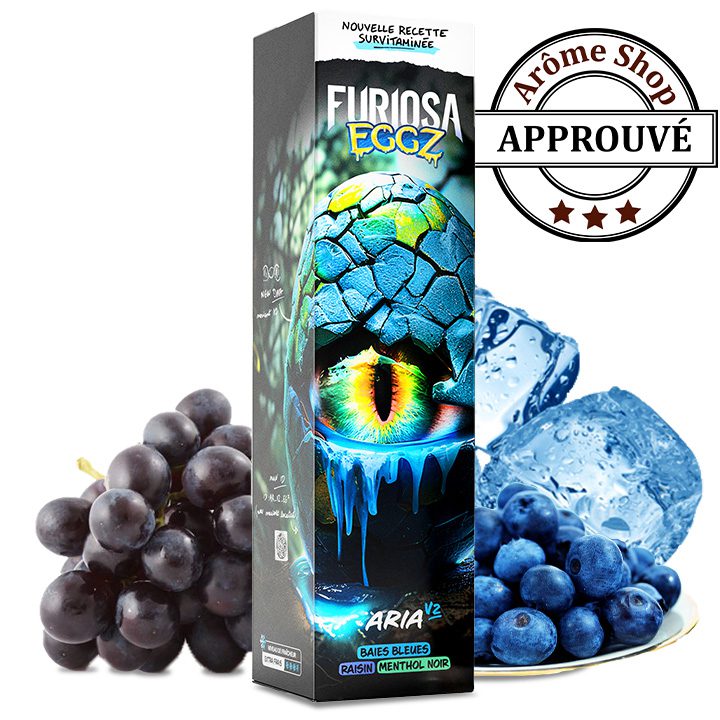 ARIA V2 50 ML FURIOSA EGGZ By VAPE 47 E.LIQUIDE GLAÇON 💨