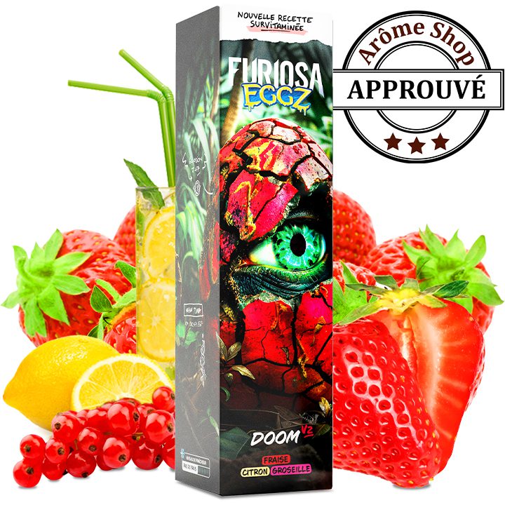 DOOM V2 50 ML FURIOSA EGGZ By VAPE 47 ELIQUIDE FRUITÉ💨