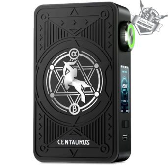 Centaurus M200 - LOST VAPE 🔋 Box 200W double accu ⚡ 🧲 Panneaux magnétiques 🎨 Couleurs variées ⚠️ Sécurité accus 🛠️ Design haut de gamme – GALAXY BLACK NOIR