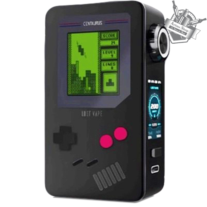 thumb_lost-vape_CENTAURUS-M200_LES-COUVERTURES_RETRO-GAMER-BLACK-EDIETION-LIMITE Centaurus M200 - LOST VAPE 🔋 Box 200W double accu ⚡ 🧲 Panneaux magnétiques 🎨 Couleurs variées ⚠️ Sécurité accus 🛠️ Design haut de gamme – RETRO GAMER BLACK