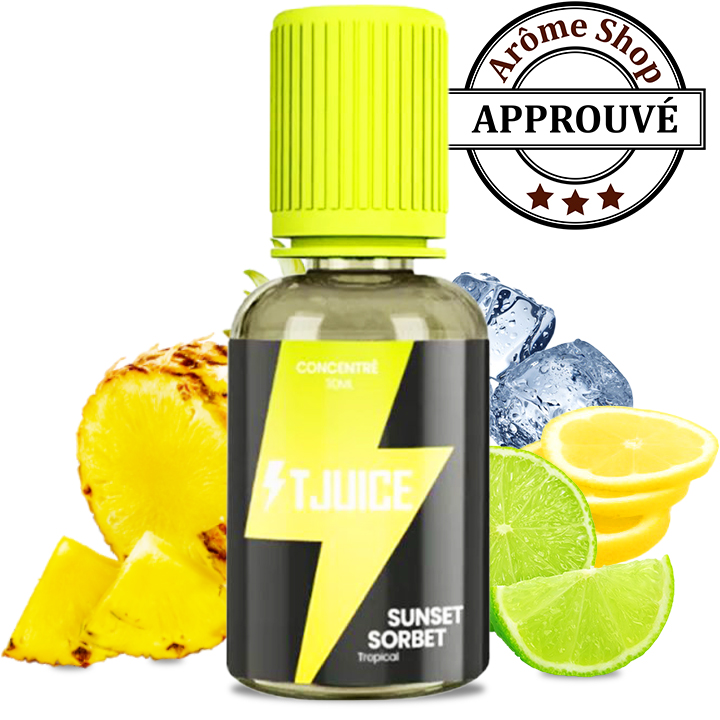SUNSET SORBET 30 ML ARÔME CONCENTRÉ DIY TJUICE FRAIS💨
