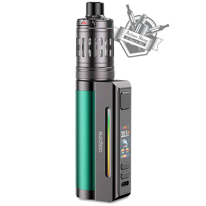 thumb-aspire_kit-zelos-m80_les-couvertures_green-gunmetal KIT ZELOS M80 ASPIRE E-CIGARETTE POUR DÉBUTANT 💨 GREEN GUNMETAL VERT
