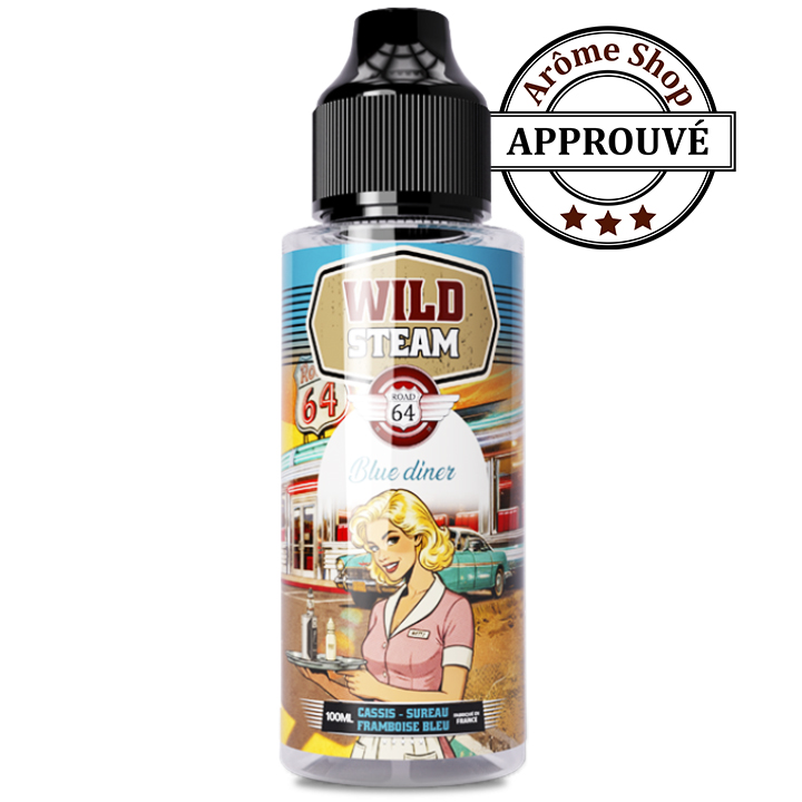 BLUE DINER 100 ML WILD STEAM By ARÔME SHOP FRUITÉ 💨