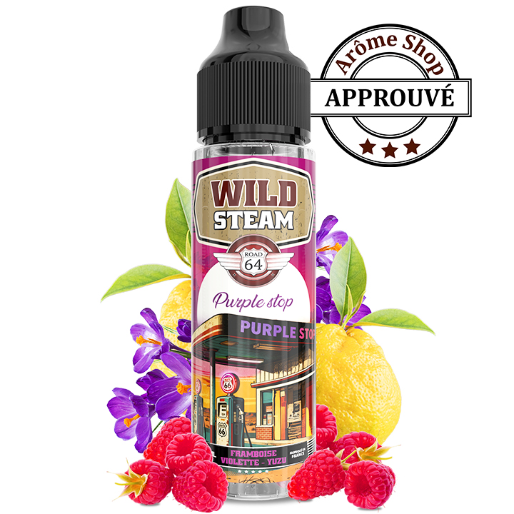 PURPLE STOP 50 ML WILD STEAM By ARÔME SHOP FRUITÉ 💨