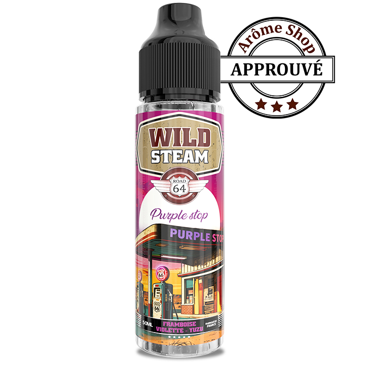 PURPLE STOP 50 ML WILD STEAM By ARÔME SHOP FRUITÉ 💨