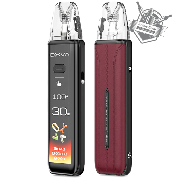 KIT POD XLIM 3 ULTRA OXVA 1500 mAh VAPE SMART 💨 BORDEAU RED ROUGE