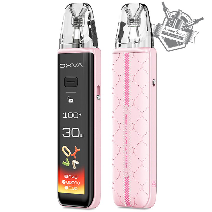 KIT POD XLIM 3 ULTRA OXVA 1500 mAh VAPE SMART 💨 CHERRY PINK ROSE