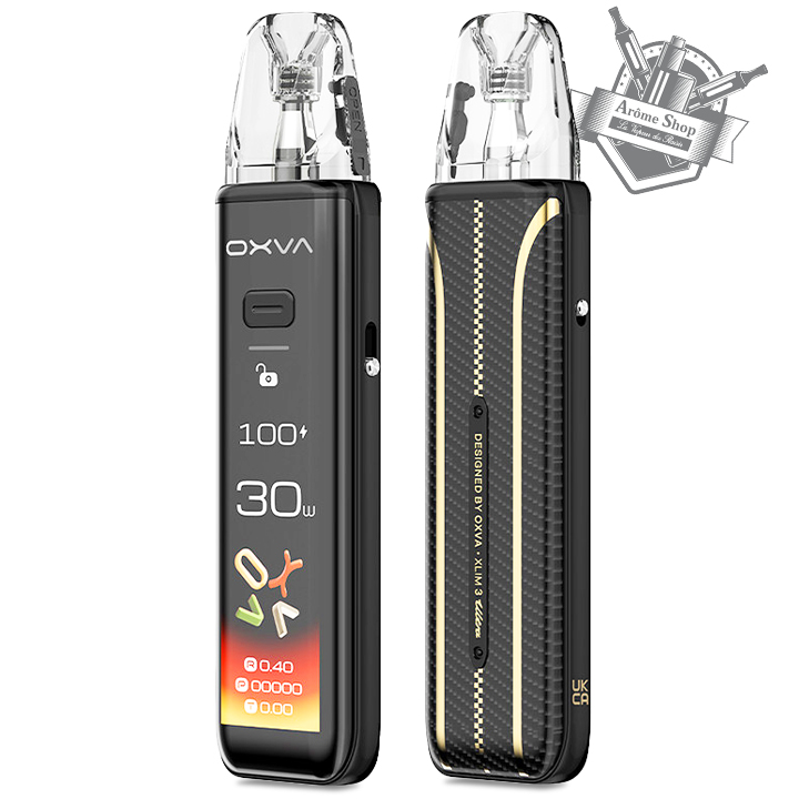 KIT POD XLIM 3 ULTRA OXVA 1500 mAh VAPE SMART 💨 ULTRA CARBON NOIR