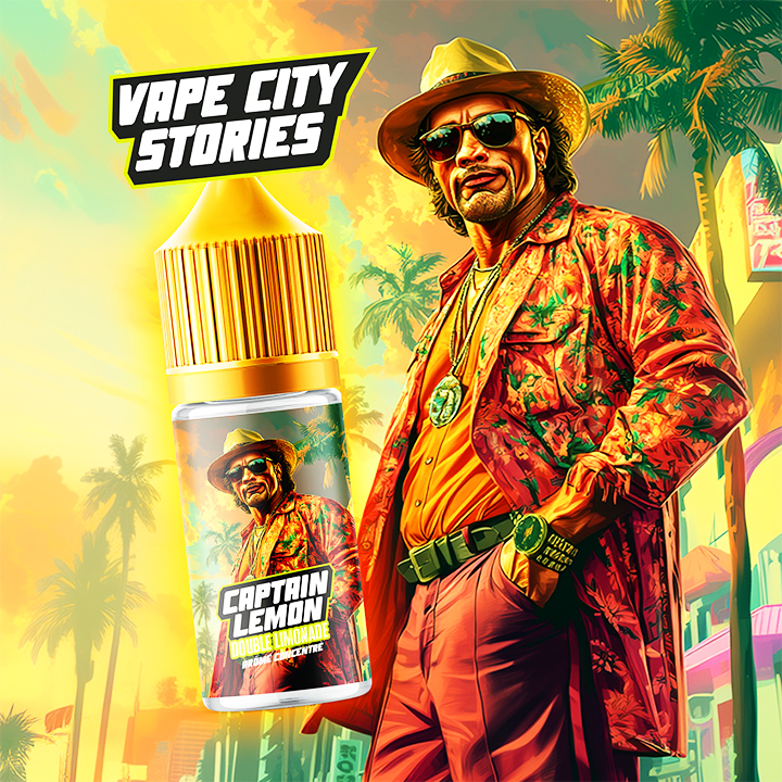 CAPTAIN LEMON 30 ML VAPE CITY STORIES VAPE CITY DIY 💨