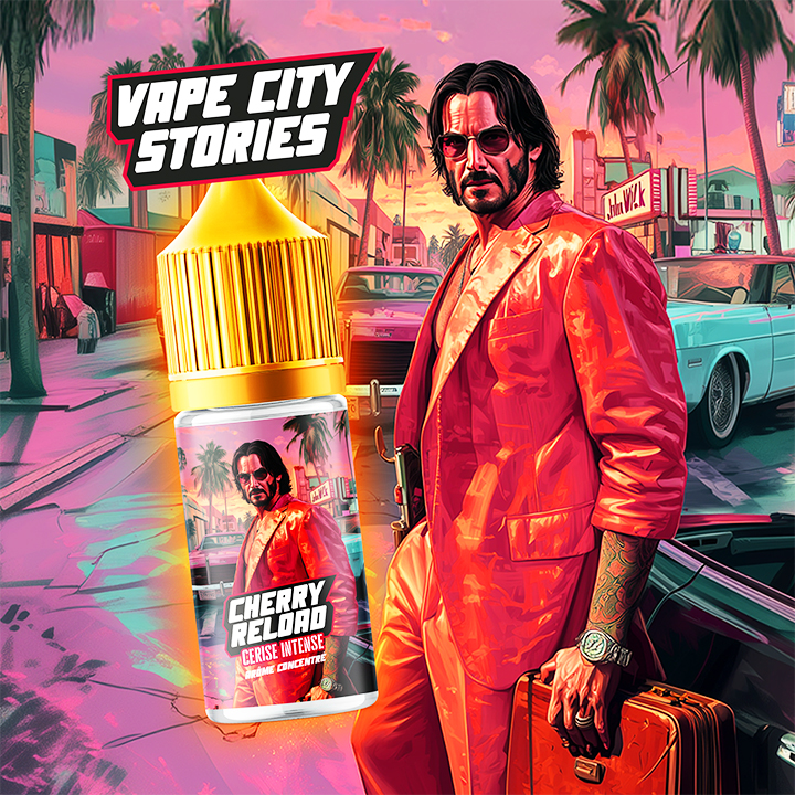 CHERRY RELOAD 30 ML ARÔME DIY VAPE CITY STORIES 💨