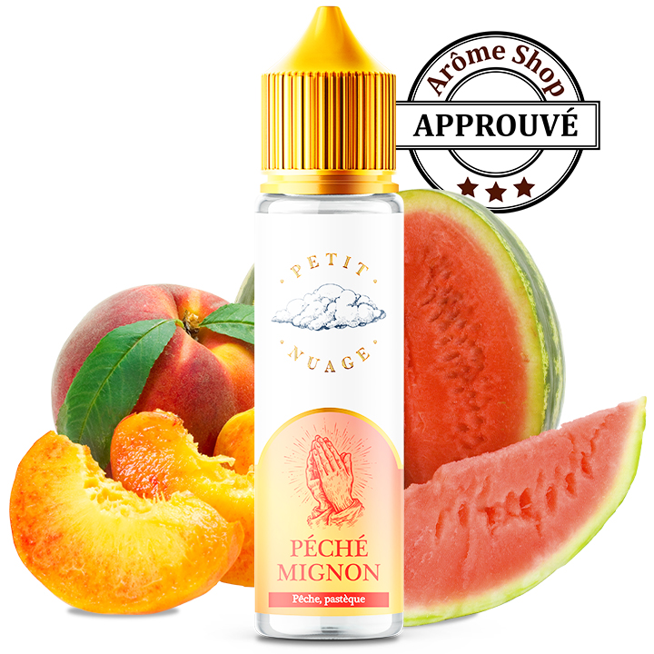 PÉCHÉ MIGNON 50ML PETIT NUAGE LEVEST E.LIQUIDE FRUITÉ💨