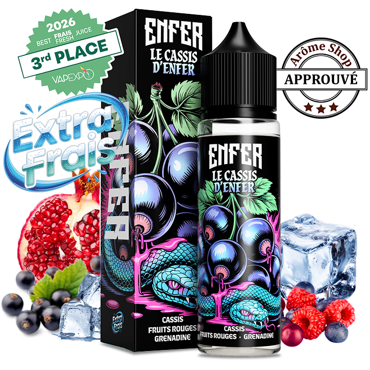 LA CASSIS D ENFER 50 ML By VAPE 47 E.LIQUIDE FRAIS 💨