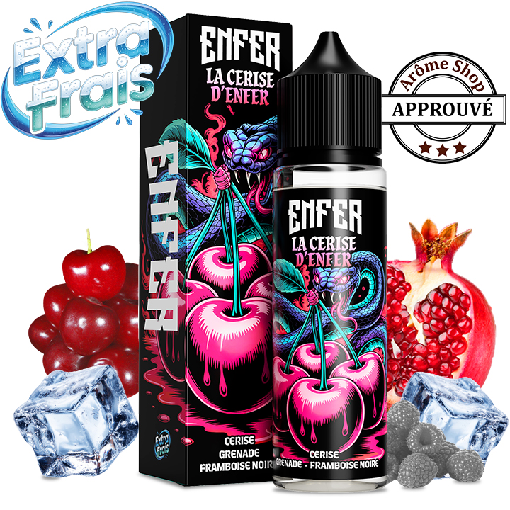 LA CERISE D ENFER 50 ML By VAPE 47 E.LIQUIDE FRAIS 💨