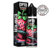 Vape juice bottle and box with a bright pink strawberry and green leaves, labeled ENFER La Fraise d'Enfer, plus an APPROUVÉ seal. FRAISE D'ENFER 50 ML ENFER By VAPE 47 E.LIQUIDE 💨