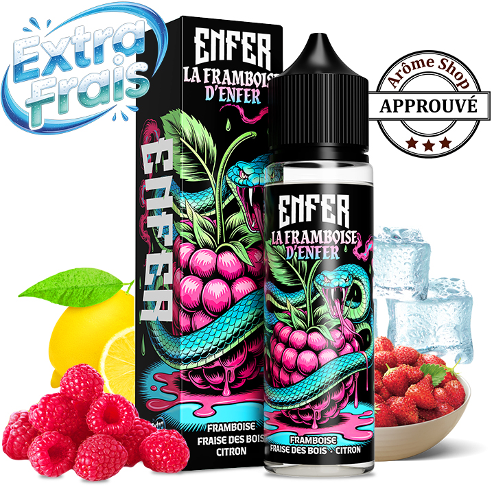 LA FRAMBOISE D ENFER 50 ML ENFER By VAPE 47 E.LIQUIDE 💨
