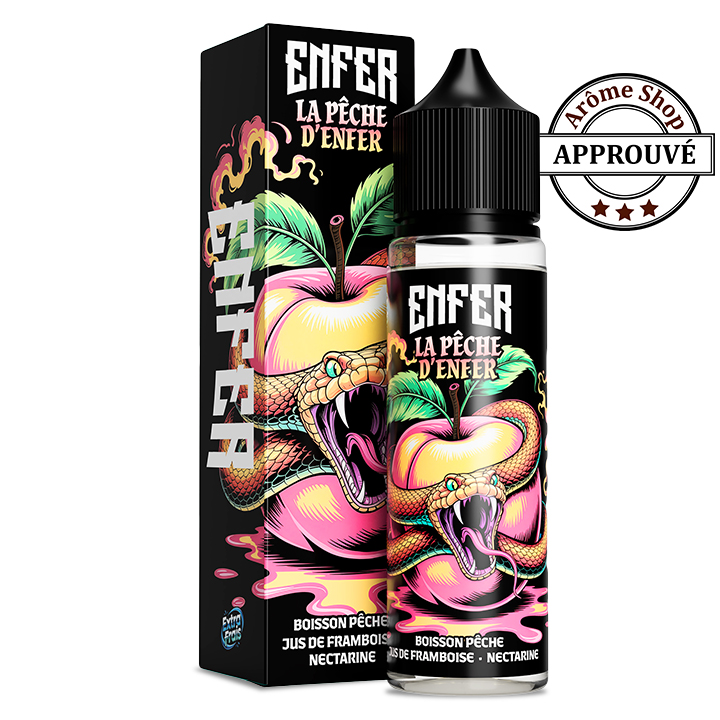 LA PÊCHE D'ENFER 50 ML By VAPE 47 E.LIQUIDE FRAIS 💨