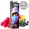 Box of Furiosa EggZ Nova V2 e-liquid with a cracked purple eye artwork, surrounded by raspberries and blueberries and an Arôme Shop Apprové seal. NOVA V2 50ML FURIOSA EGGZ By VAPE 47 E.LIQUIDE 💨