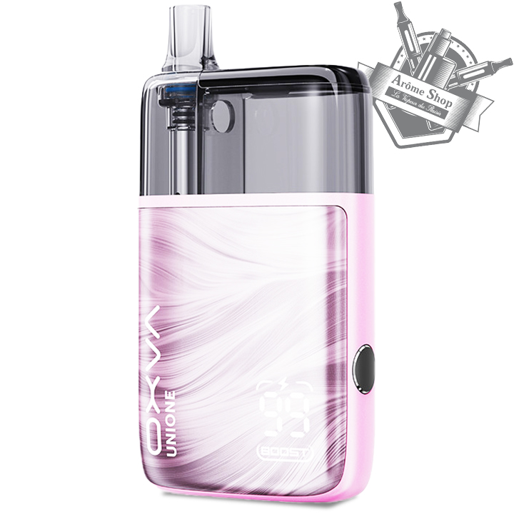 ✨ UNIONE OXVA - KIT POD : grande autonomie, cartouche 10 ml et vape MTL ! Découvrez un pod simple, pratique et économique au quotidien. 💨🔋 blossom pink rose