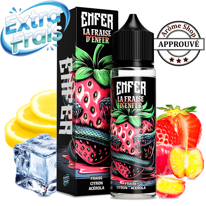 FRAISE D'ENFER 50 ML ENFER By VAPE 47 E.LIQUIDE 💨
