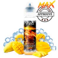 🥭🥭 RAIDEN MAX – 50 ML ❄️🌴 💛 Saveurs dominantes : Mangue des Philippines – Exotique – Frais Découvrez RAIDEN MAX 50ML de la gamme ULTIMATE MAX par ARÔMES ET LIQUIDES 🇫🇷🥭 Cet e-liquide met à l’honneur une mangue des Philippines 🥭 aux saveurs exotiques, sucrées et intensément fruitées. Une mangue mûre et juteuse qui dévoile toute sa gourmandise, accompagnée d’une fraîcheur extrême ❄️ pour une vape particulièrement rafraîchissante. 👉 Une vape 🥭❄️ fruitée, exotique, sucrée et ultra fraîche ! 💛 PG / VG : 50/50 💛 Origine : 🇫🇷 France 💛 Gamme : ULTIMATE MAX 💛 Fabricant : ARÔMES ET LIQUIDES 💛 Format : 50 ml 💛 Nicotine : 0 mg/ml – à booster selon vos besoins 💛 Type : Liquide fruité et frais