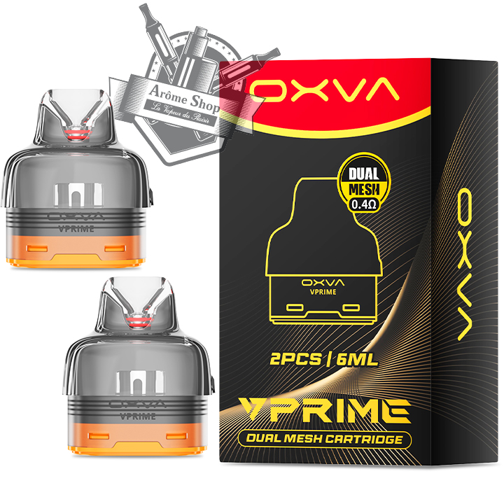 CARTOUCHE VPRIME DUAL MESH (lot de 2) OXVA POD 💨 0.6 ohm